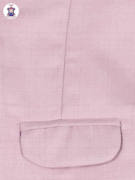 Onion Pink & White Shirt - Boys Coat Suits With Bow