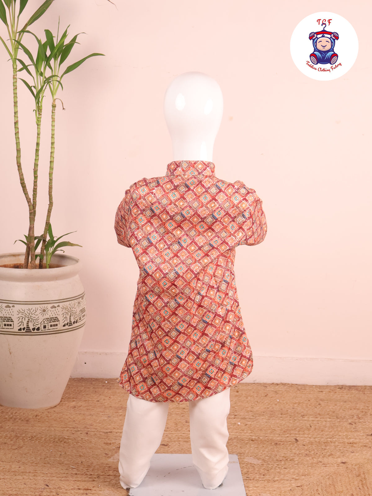 Maroon - Printed Kurta & Pyjama Sets