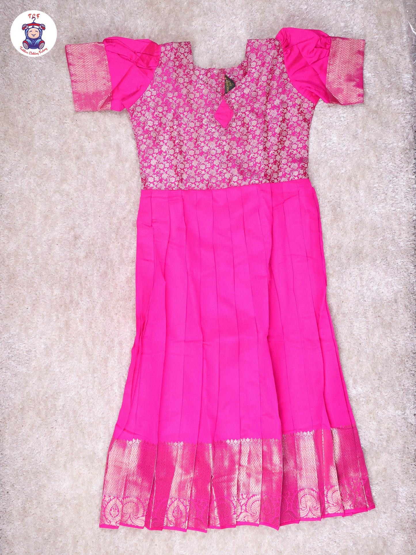 Shades of Pink - Girls Readymade Long Frock