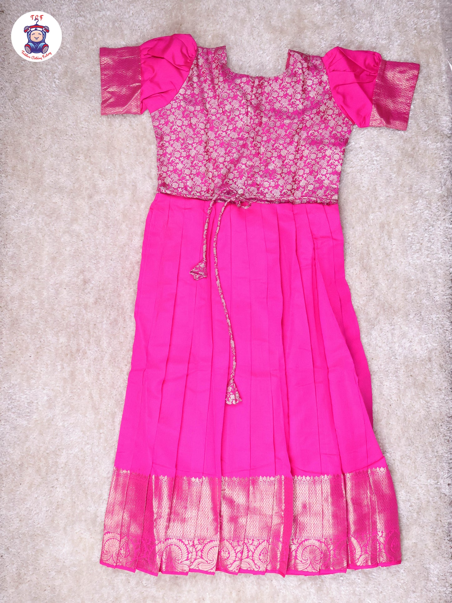 Shades of Pink - Girls Readymade Long Frock