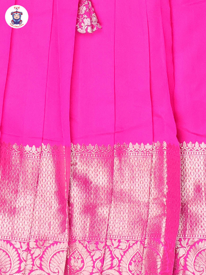 Shades of Pink - Girls Readymade Long Frock