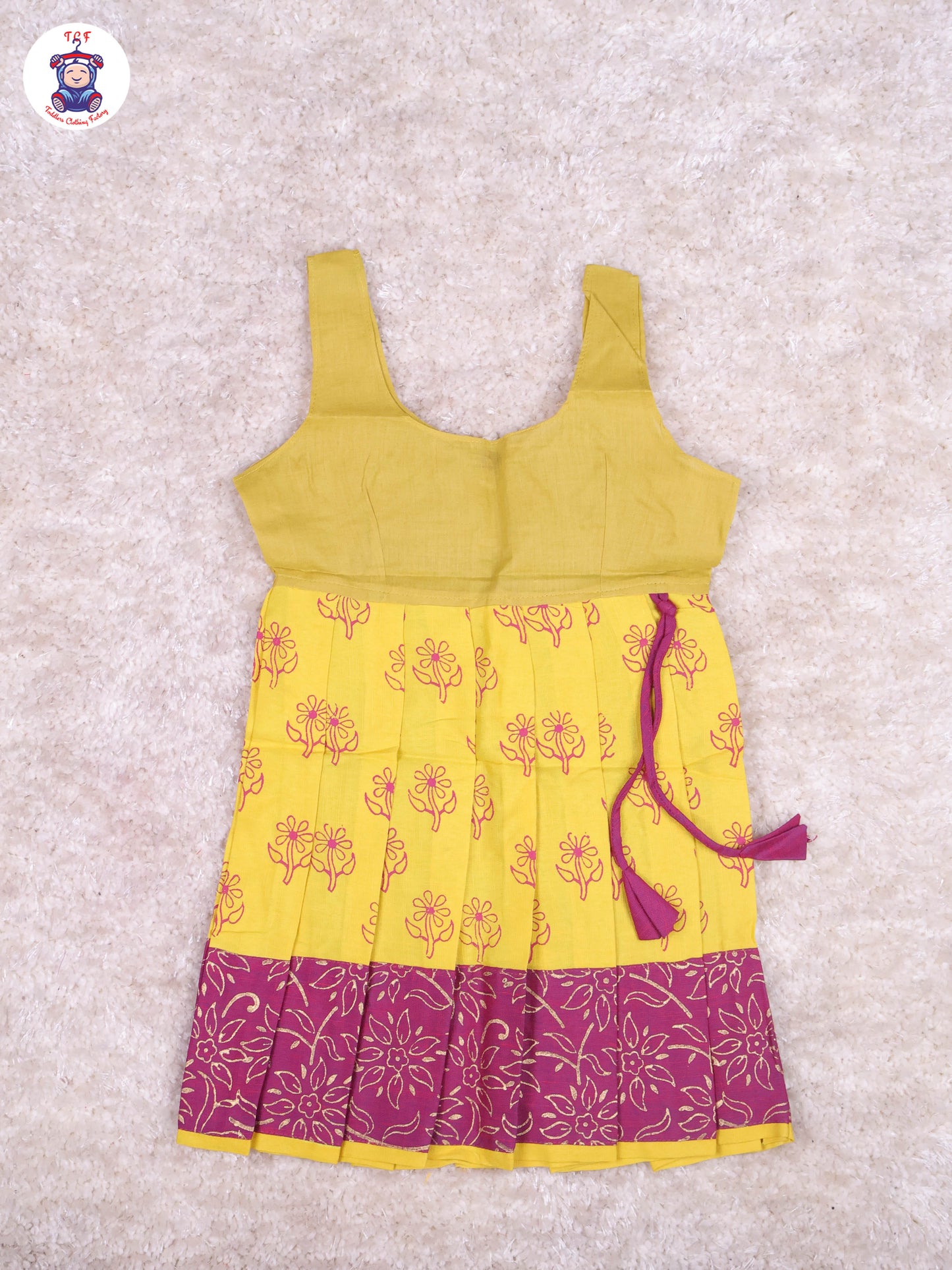 Majentha & Mustard - Cotton Pavadai Sattai