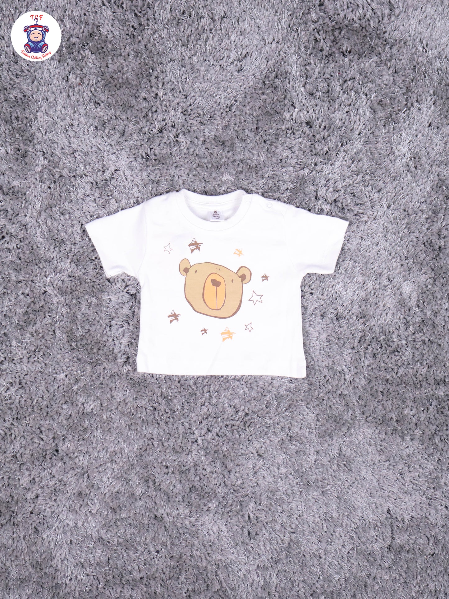 Peach & White T-Shirt With Brown Pant