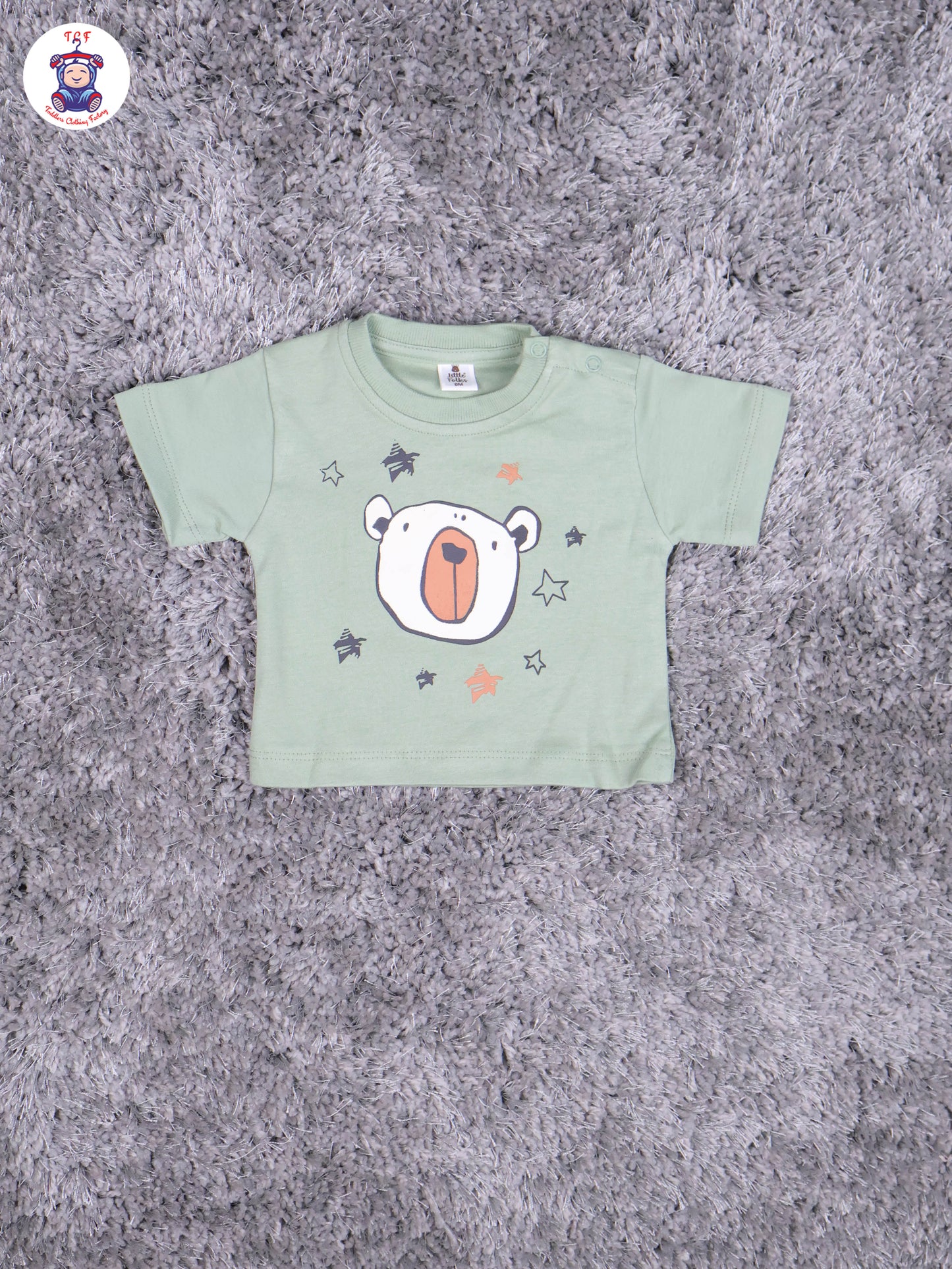 Light Grey & Green T-Shirt With Sandal Pant