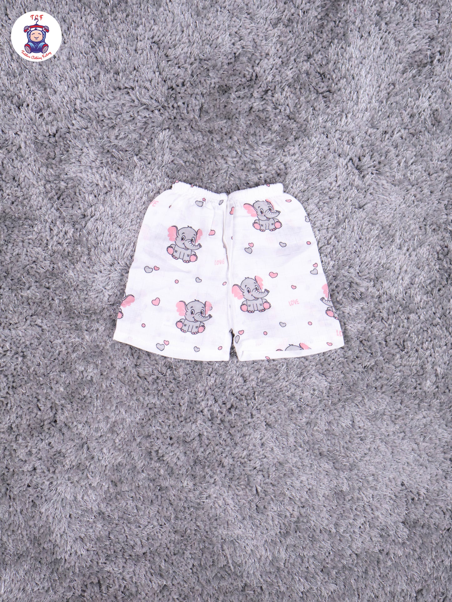 White Multi Cartoons Muslin Shirts & Shorts