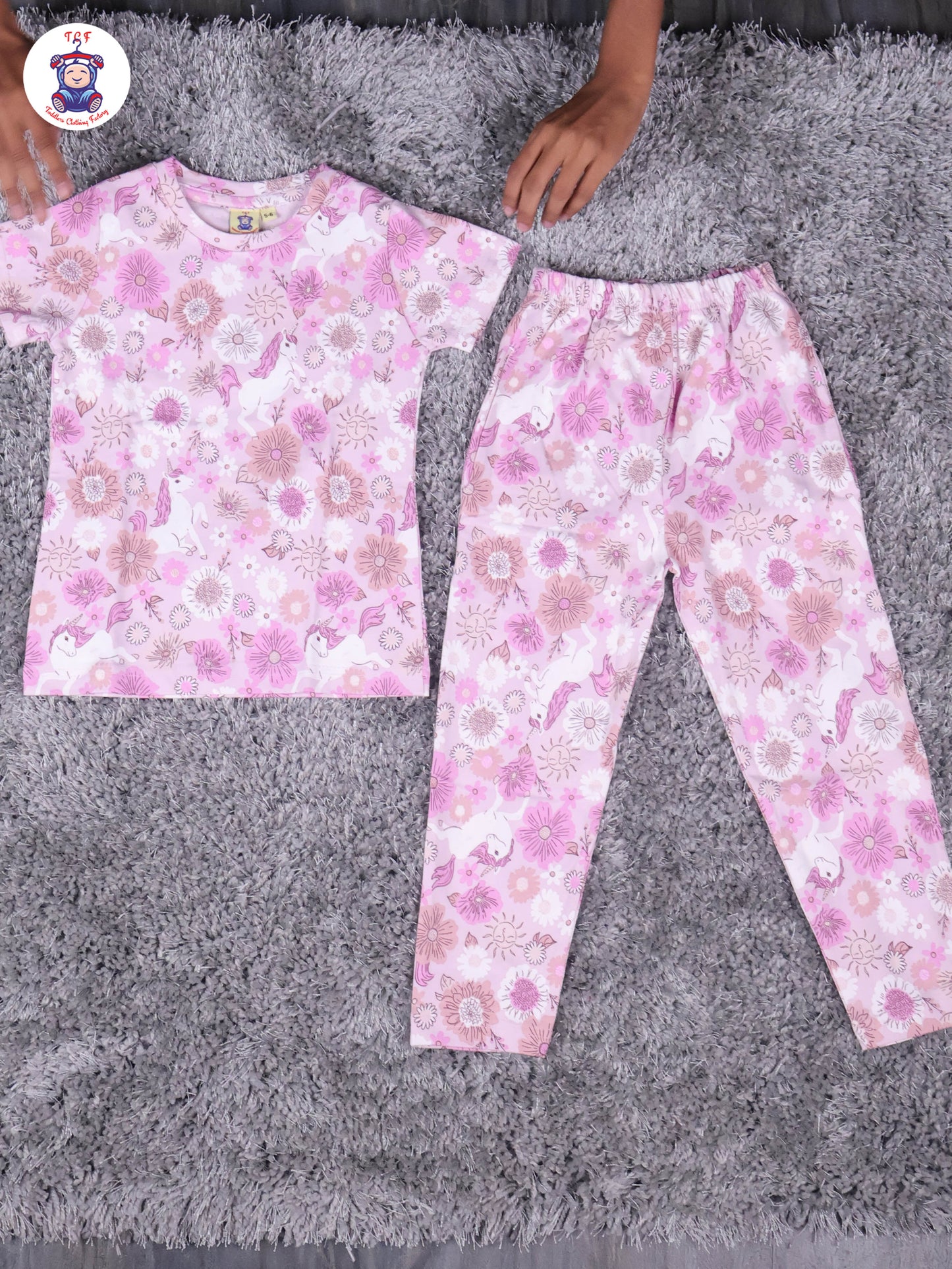 Pink - Flower Girls Night Wear