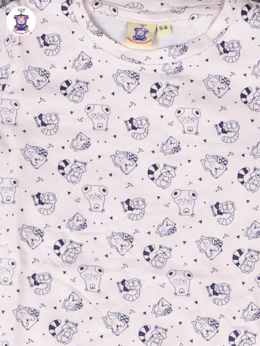 Cream - Animals Boys Night Wear