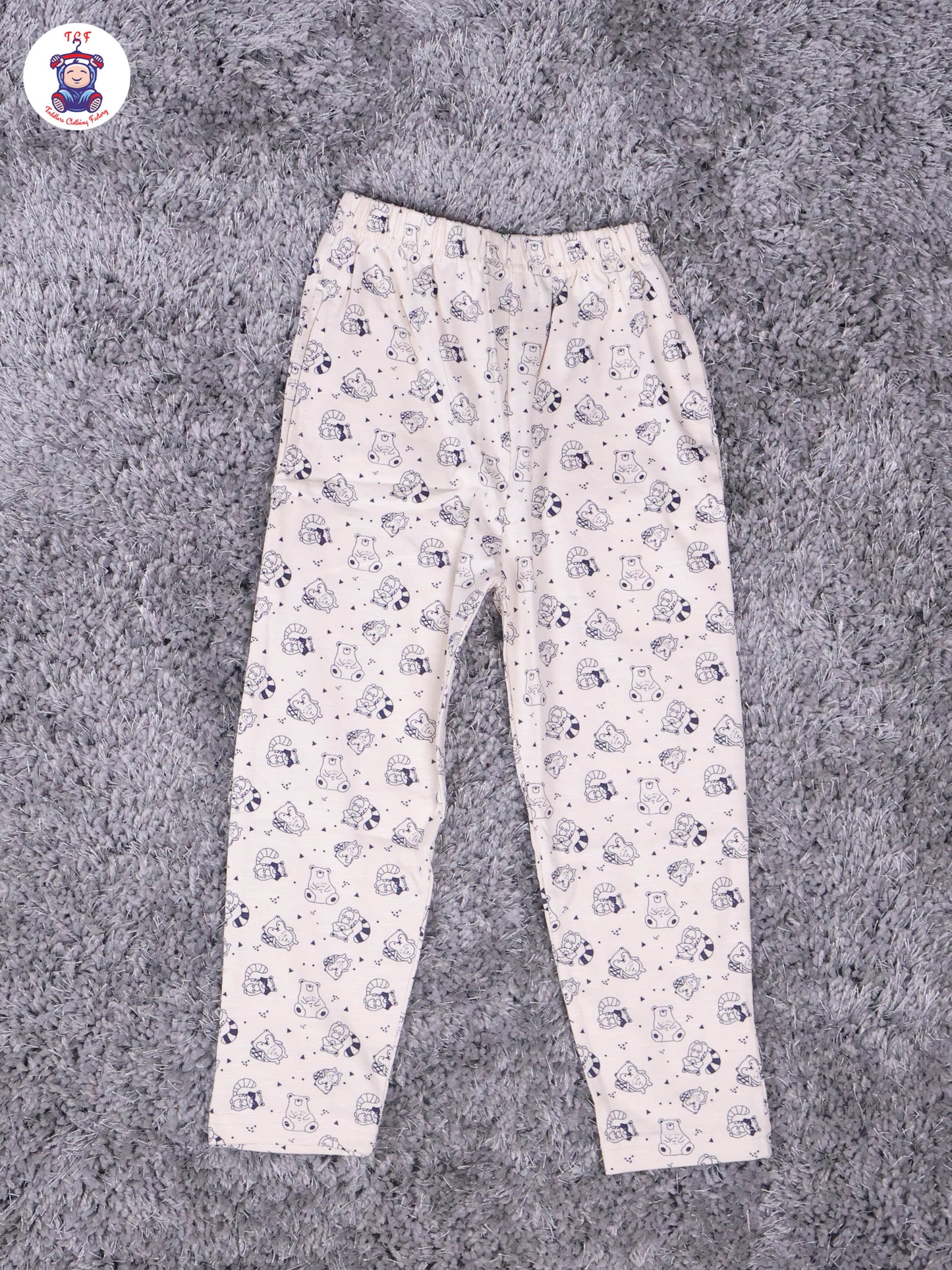 Cream - Animals Boys Night Wear