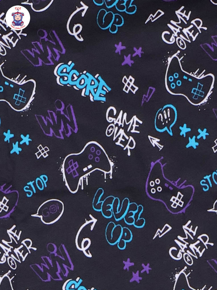 Black - Boys Night Wear