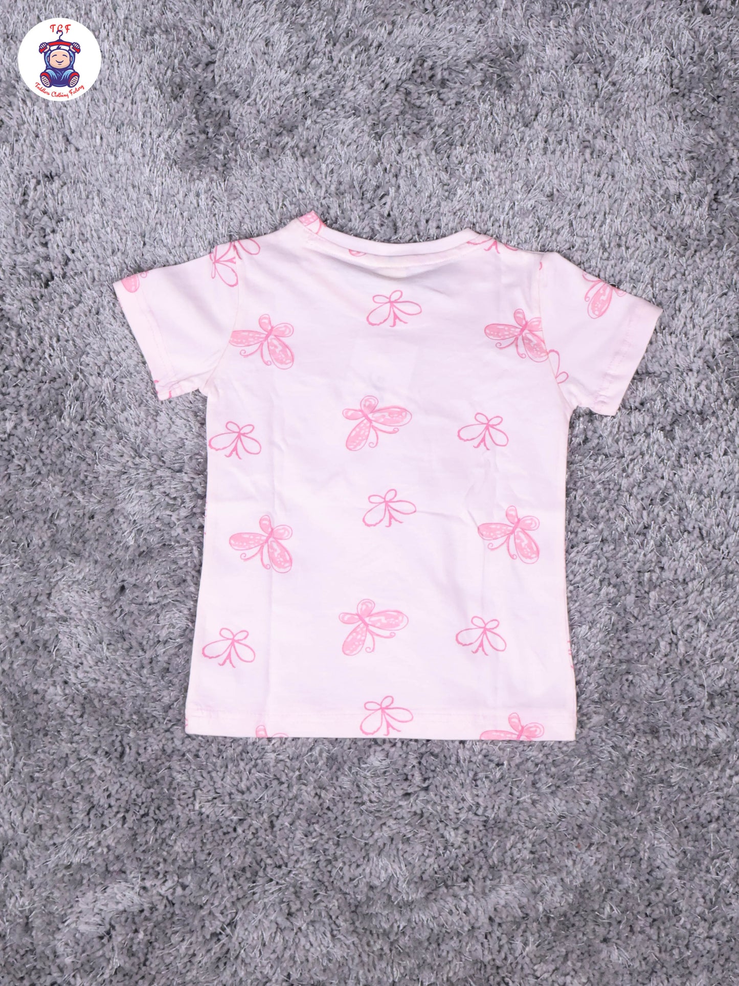Light Pink - Butterfly Girls Night Wear