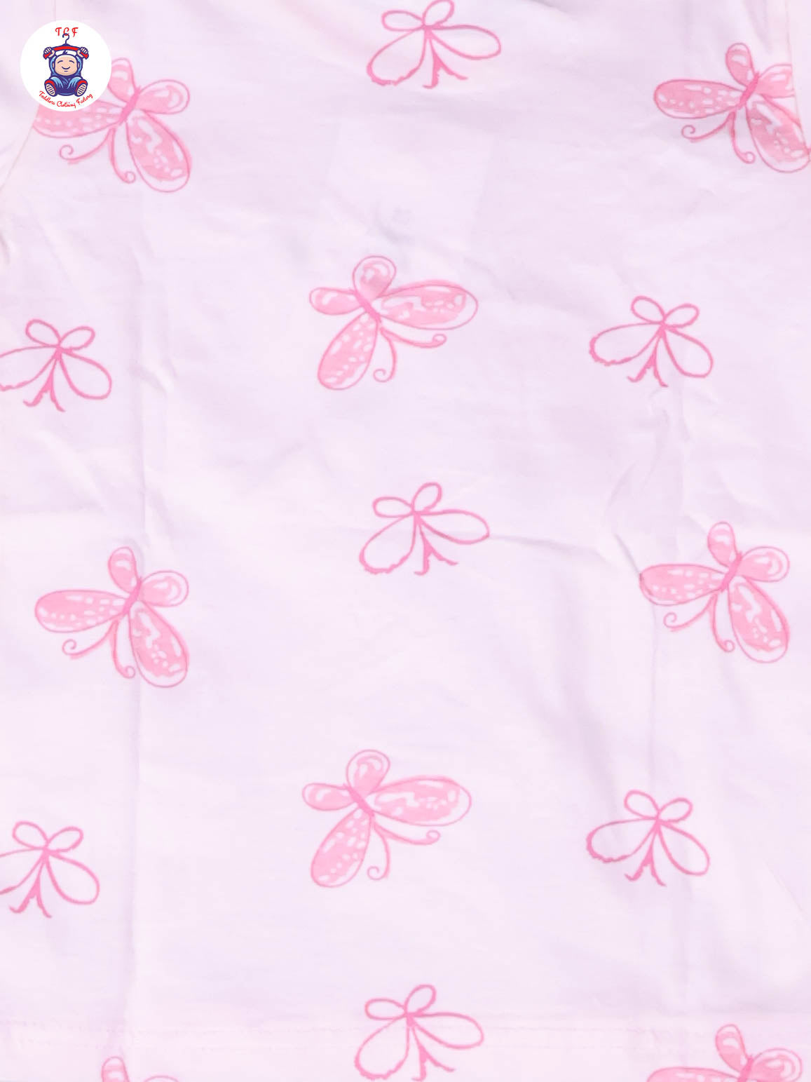 Light Pink - Butterfly Girls Night Wear