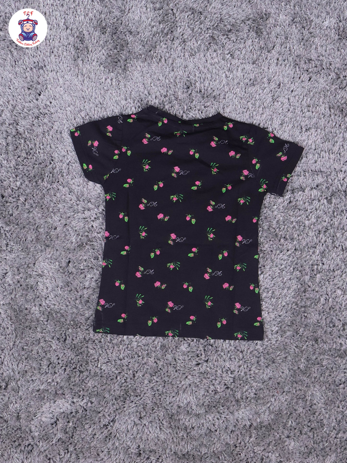 Black - Rose Girls Night Wear