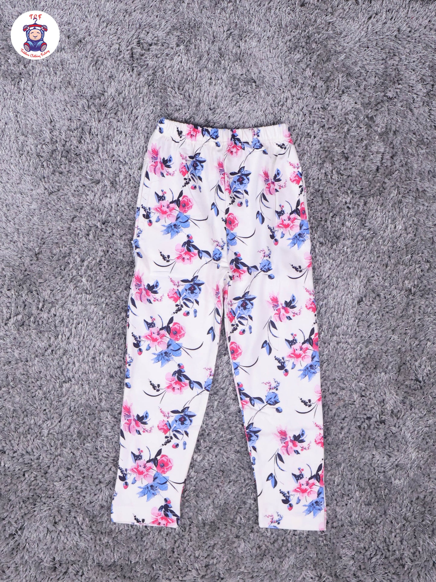 White - Floral Girls Night Wear