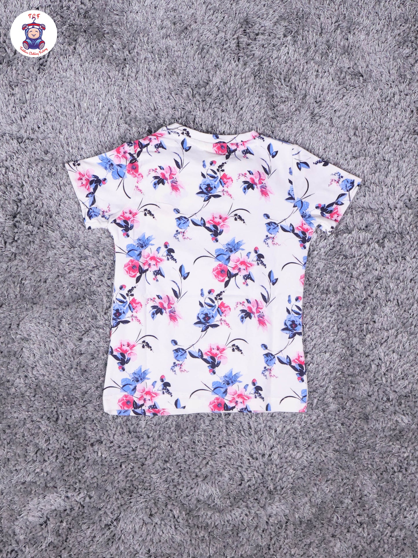 White - Floral Girls Night Wear
