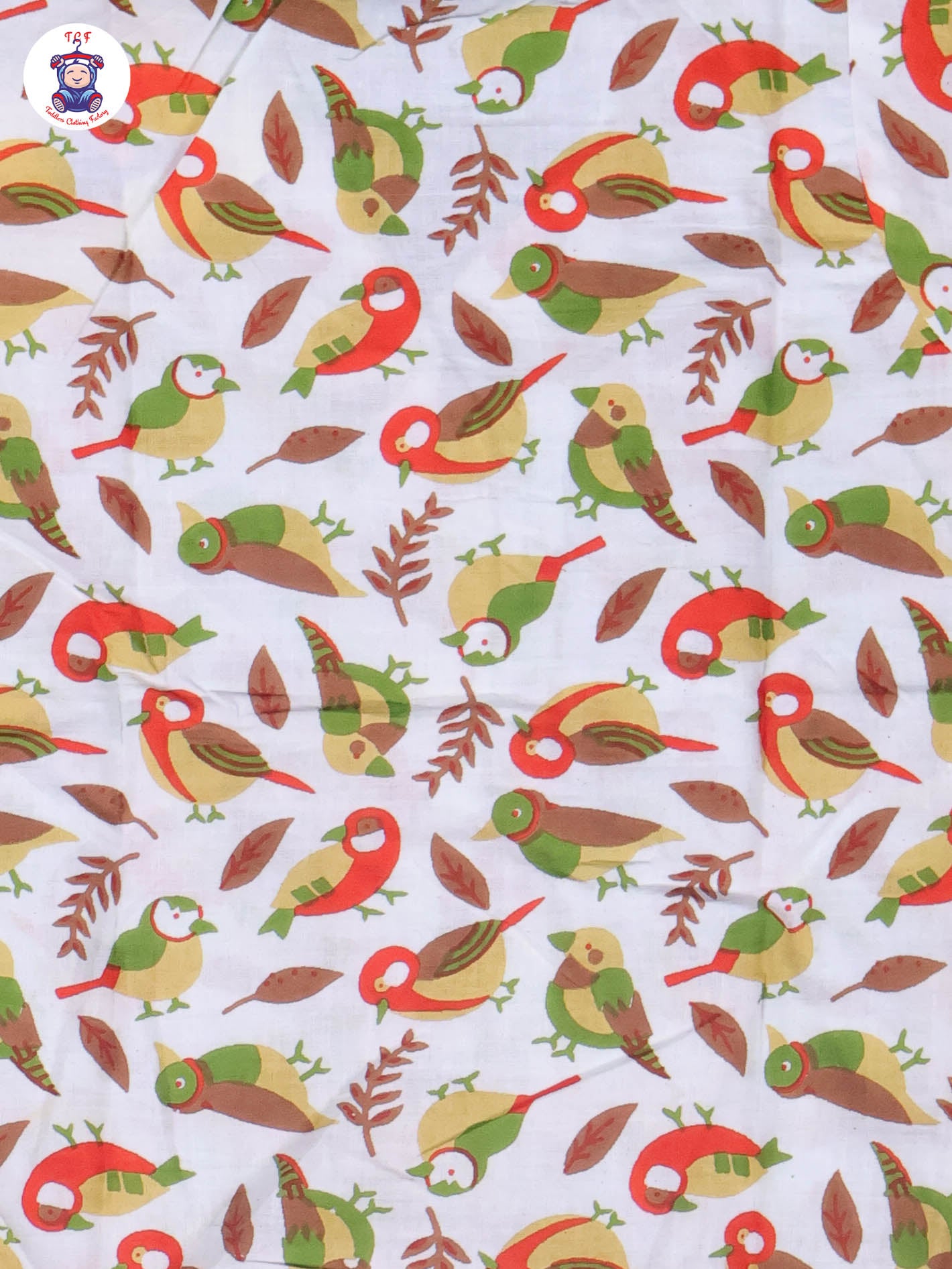 Orange & Green - Parrot Boys Readymade Cotton Shirts & Pant