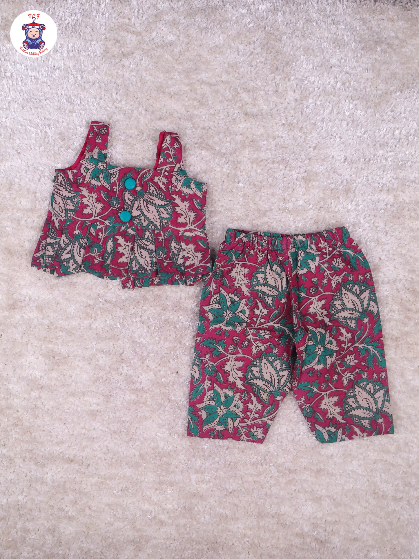 Majentha & Green - Floral Printed Kalamkari Co-ords Sets