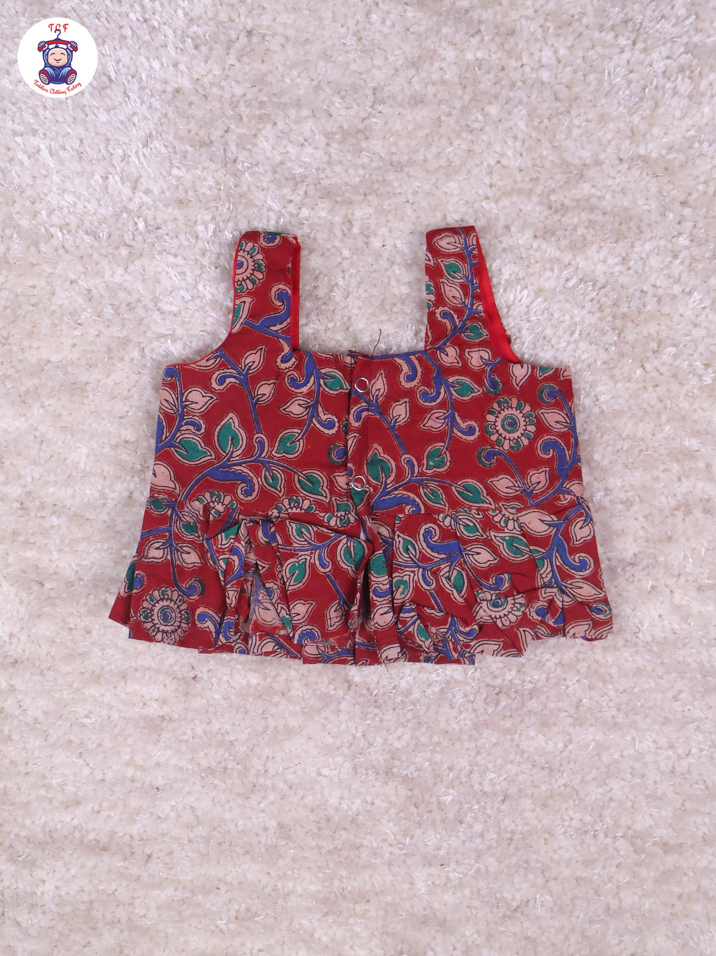 Maroon & Blue - Floral Printed Kalamkari Co-ords Sets