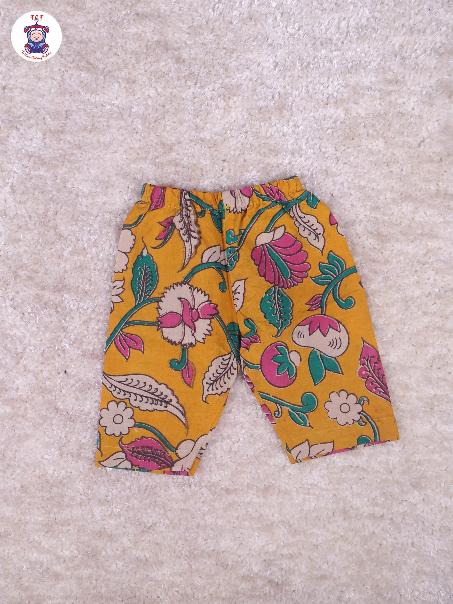 Yellow & Majentha - Floral Printed Kalamkari Co-ords Sets