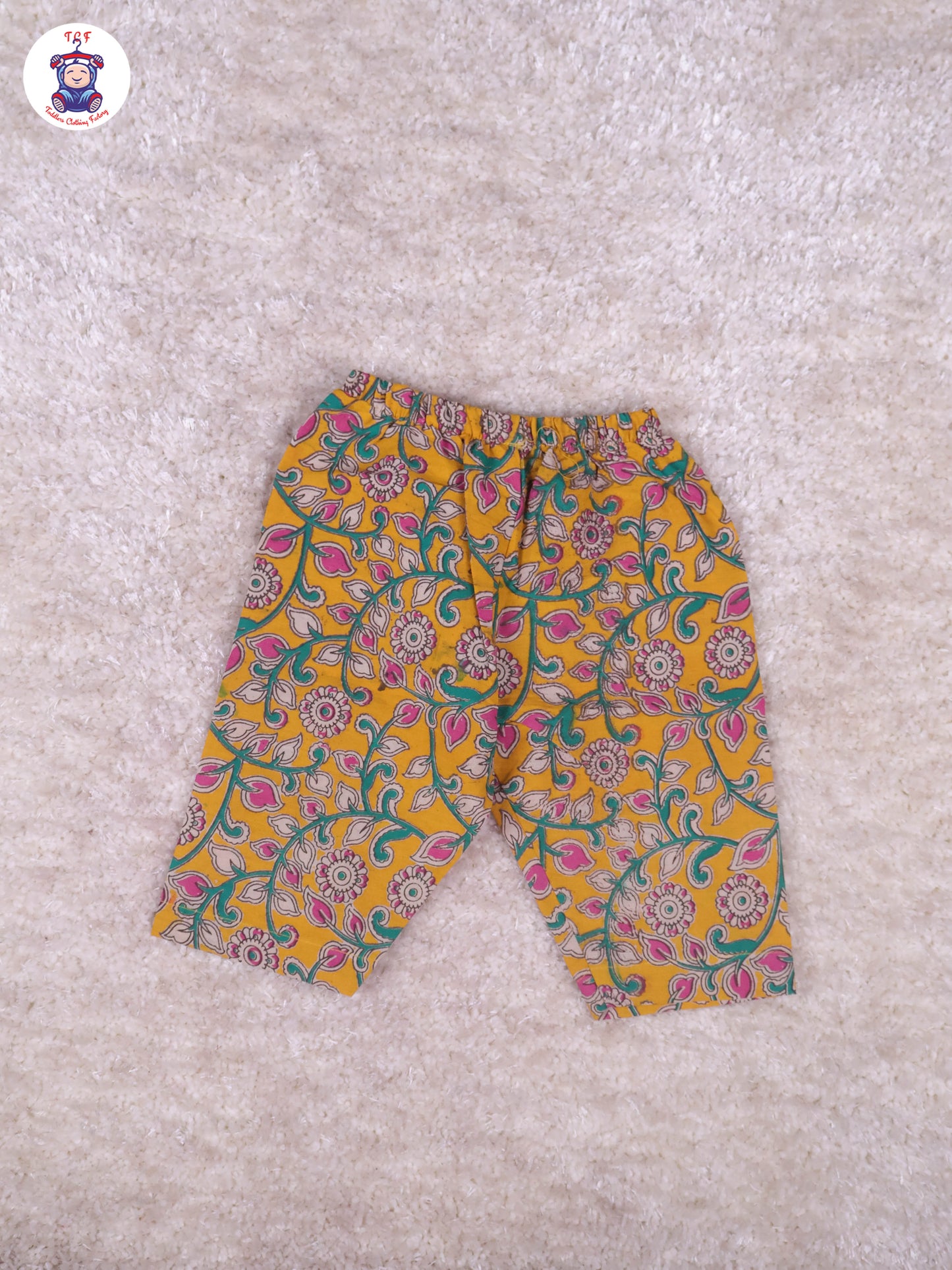 Yellow & Majentha - Floral Printed Kalamkari Co-ords Sets