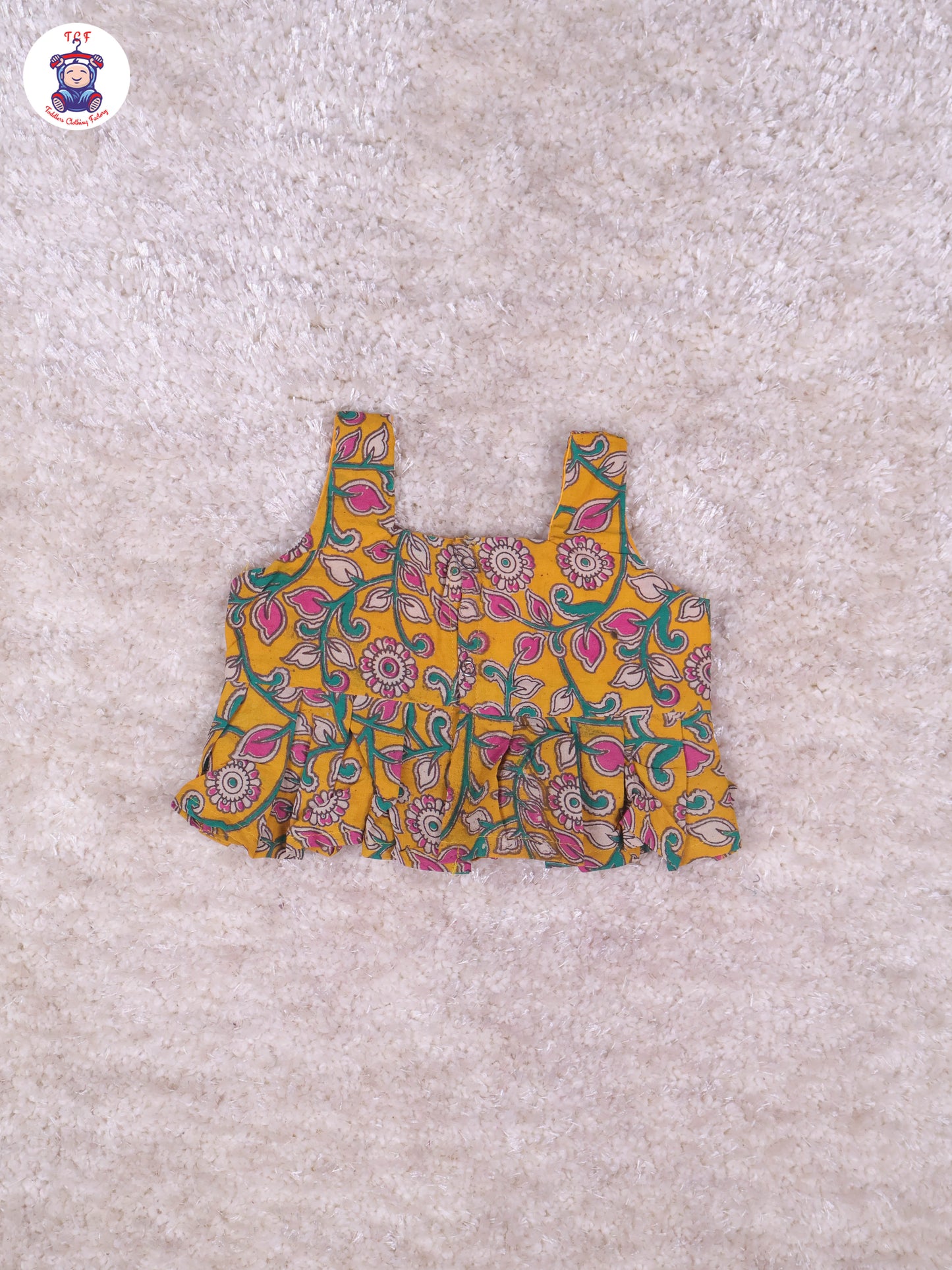 Yellow & Majentha - Floral Printed Kalamkari Co-ords Sets