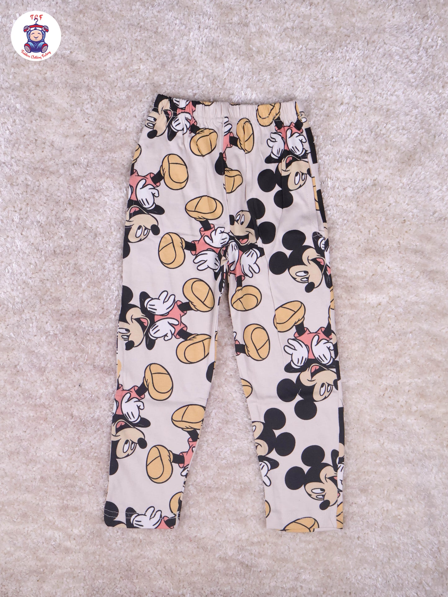 Cream - Micky Mouse Boys Night Wear