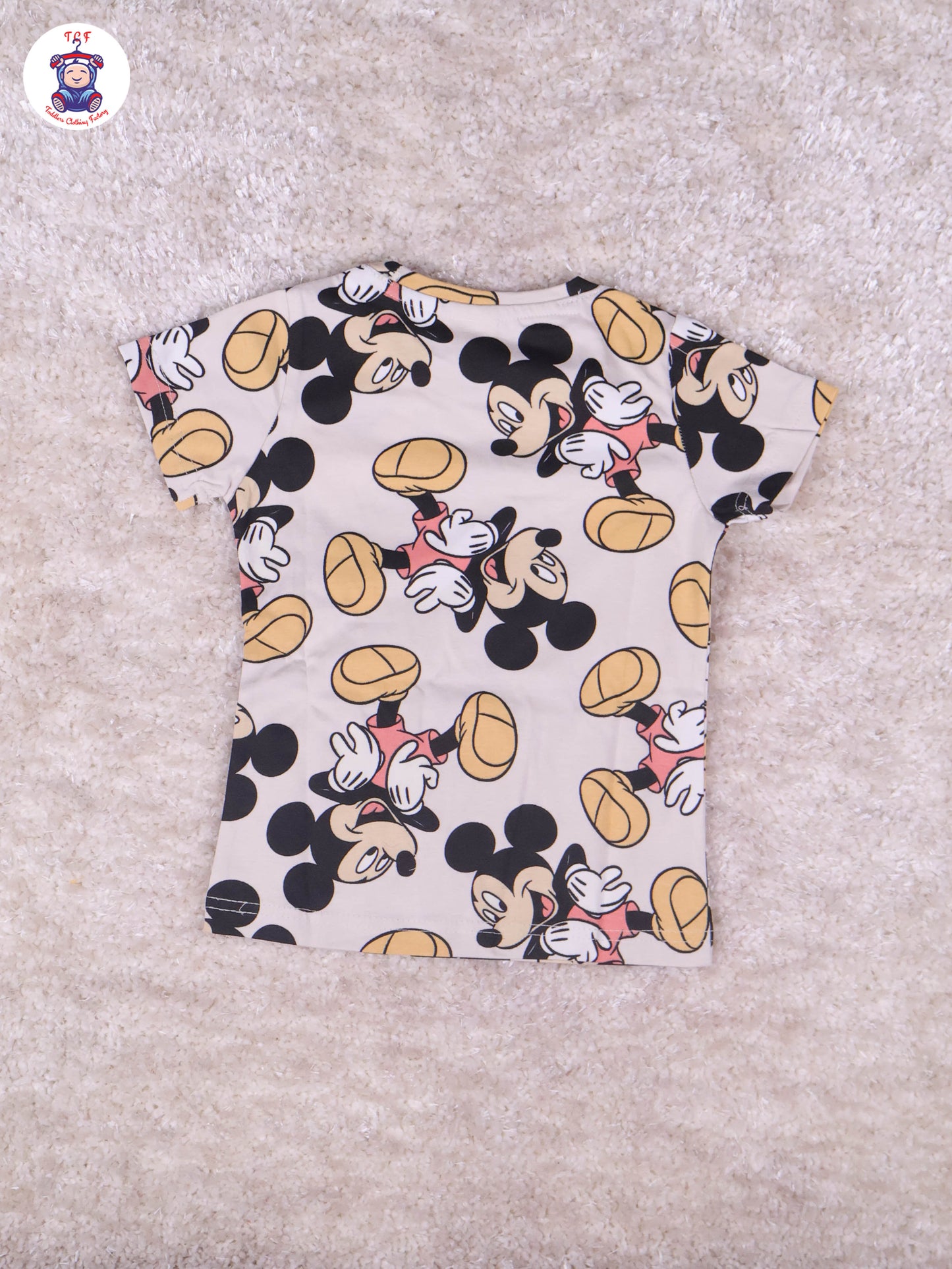 Cream - Micky Mouse Boys Night Wear