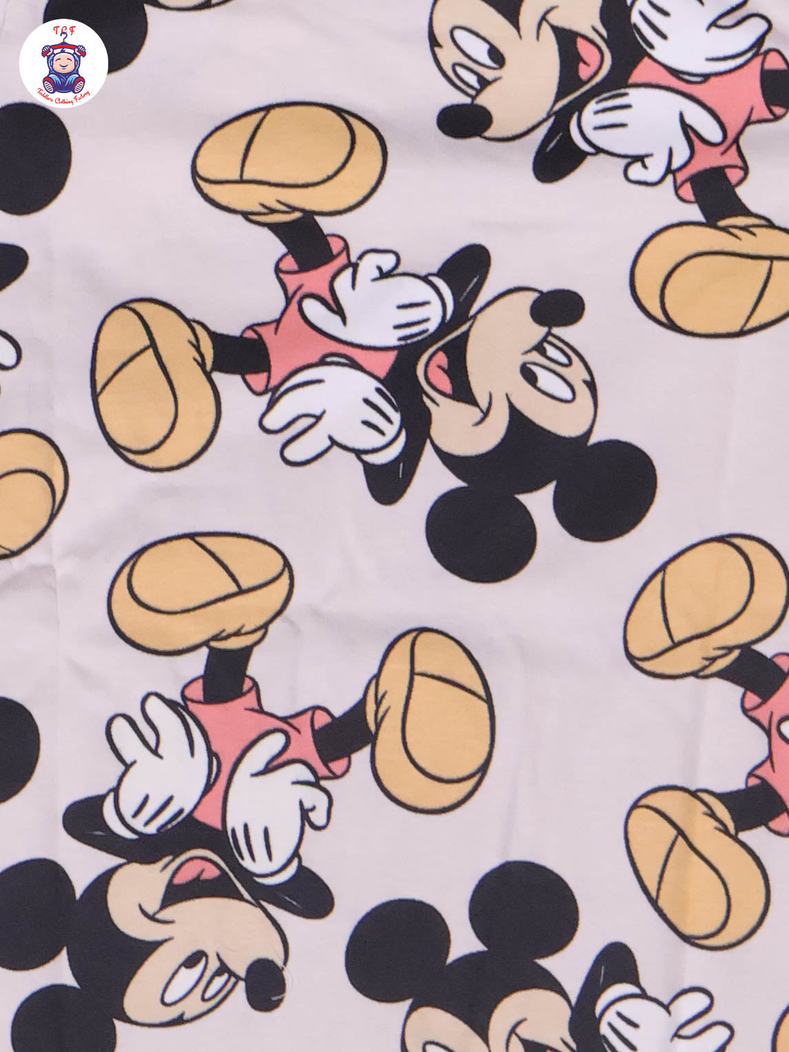 Cream - Micky Mouse Boys Night Wear