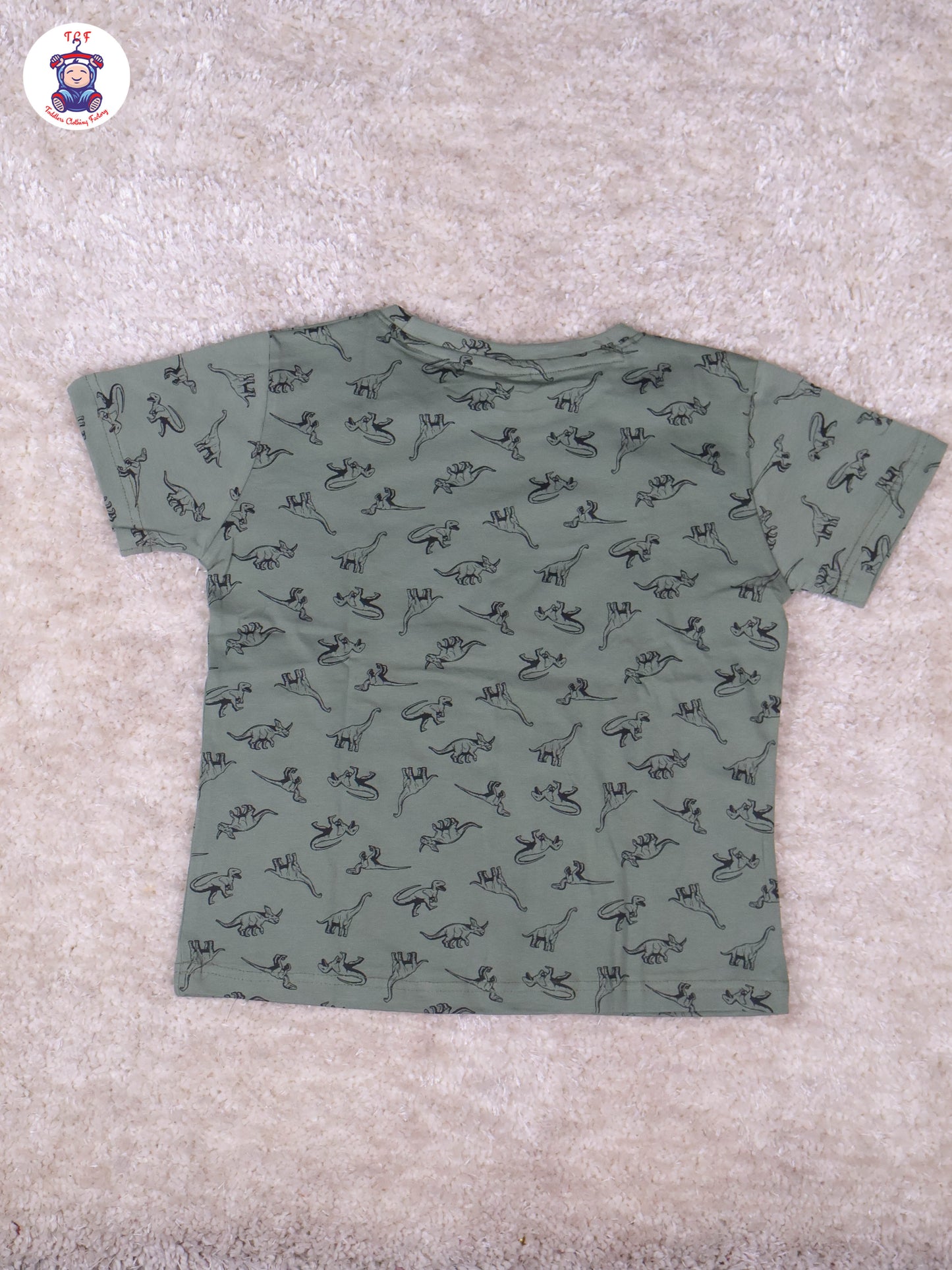 Dark Green - Dinosaur Boys Night Wear