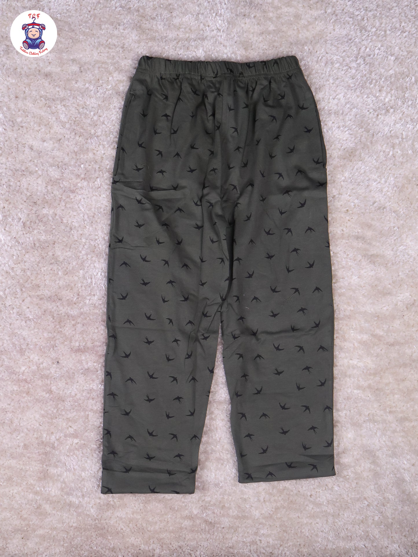 Dark Green - Bird Boys Night Wear
