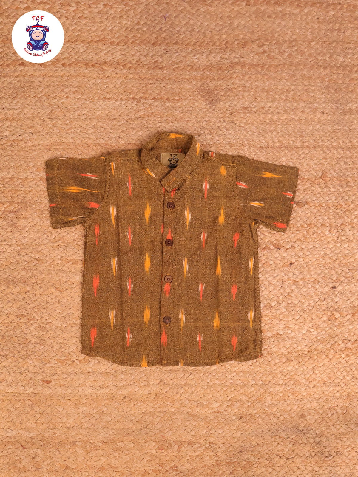 Mustard - Boys Readymade Ikat Shirts