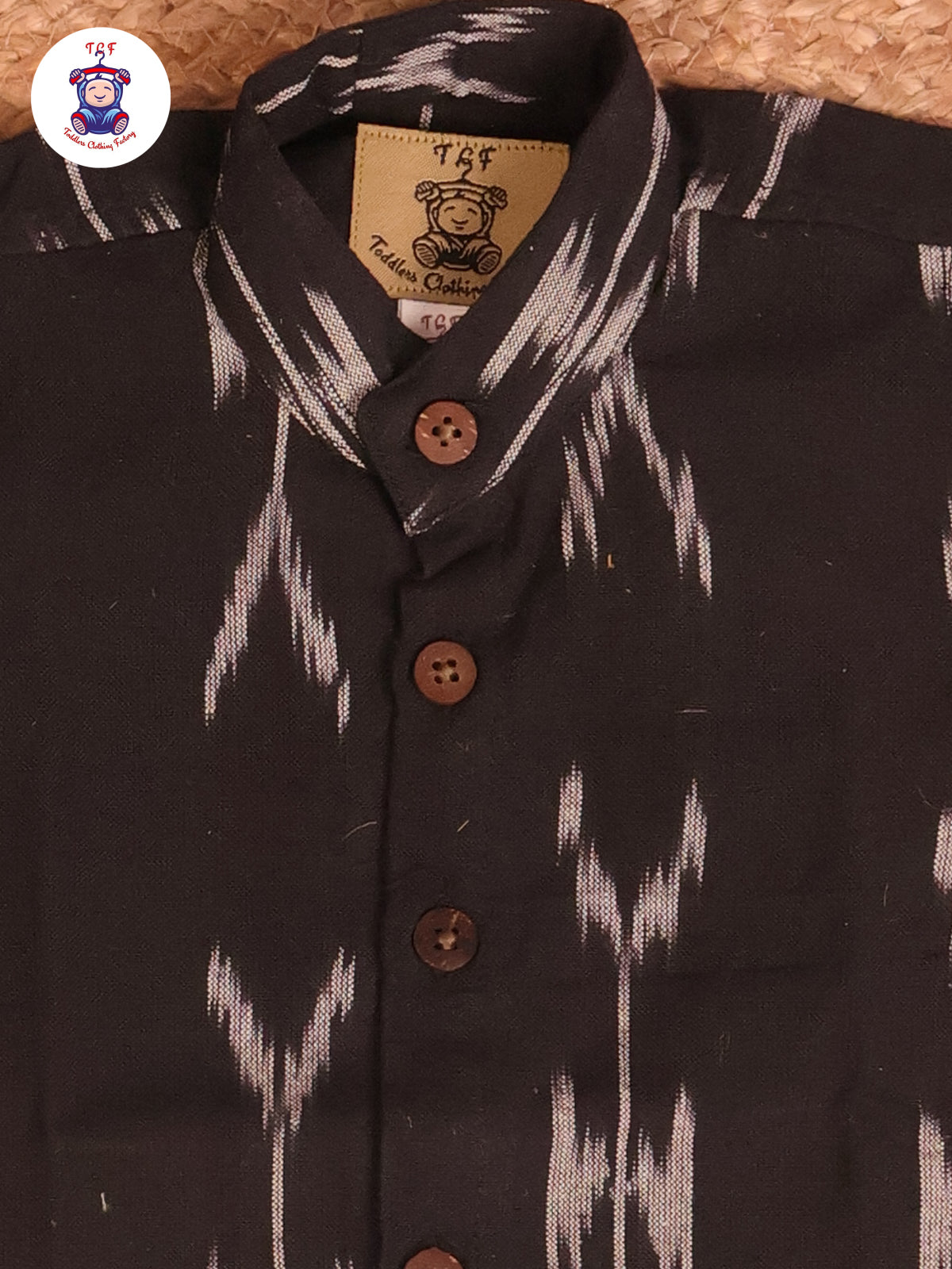 Black Big - Boys Readymade Ikat Shirts