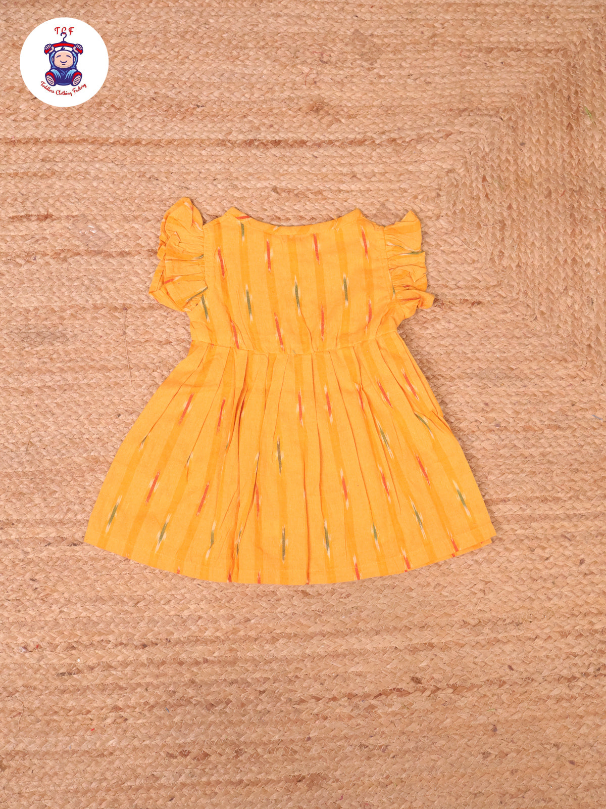 Mustard - Girls Readymade Ikat Frocks