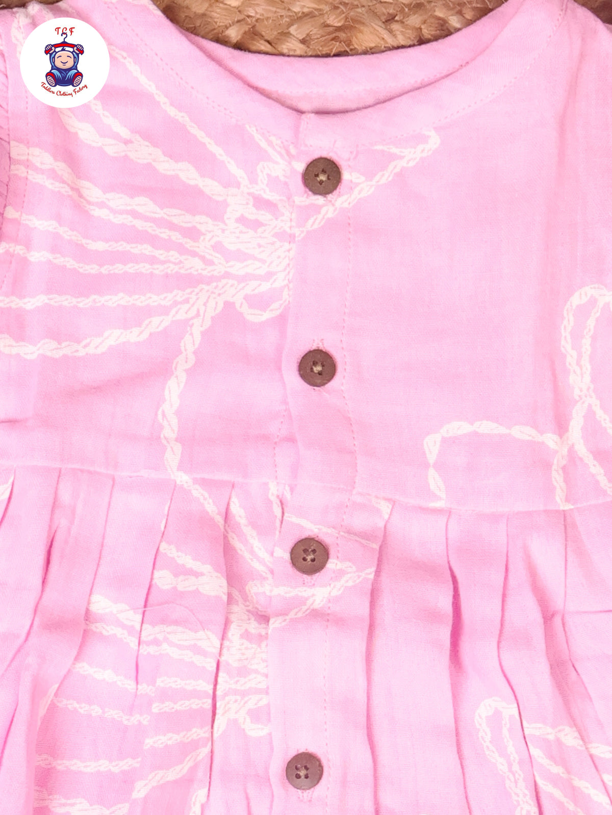 Baby Pink - Girls Muslin Frocks