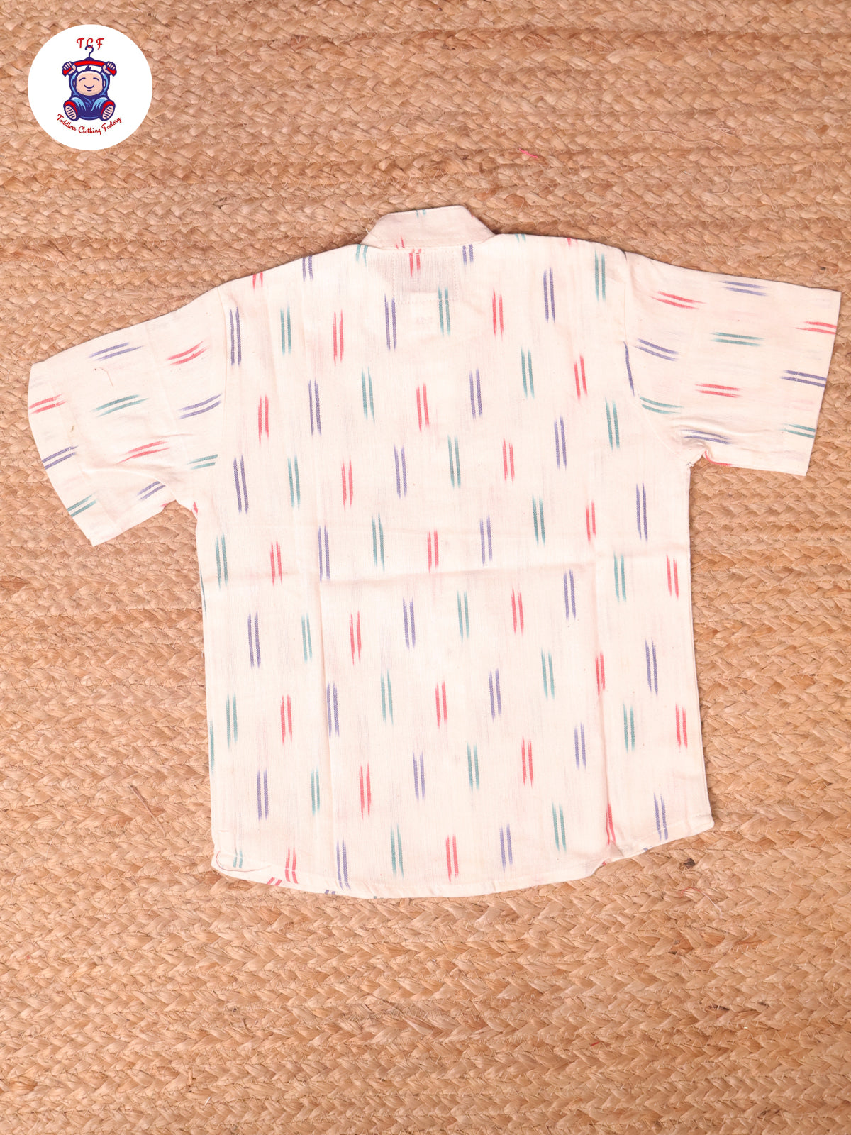 White - Boys Readymade Ikat Shirts