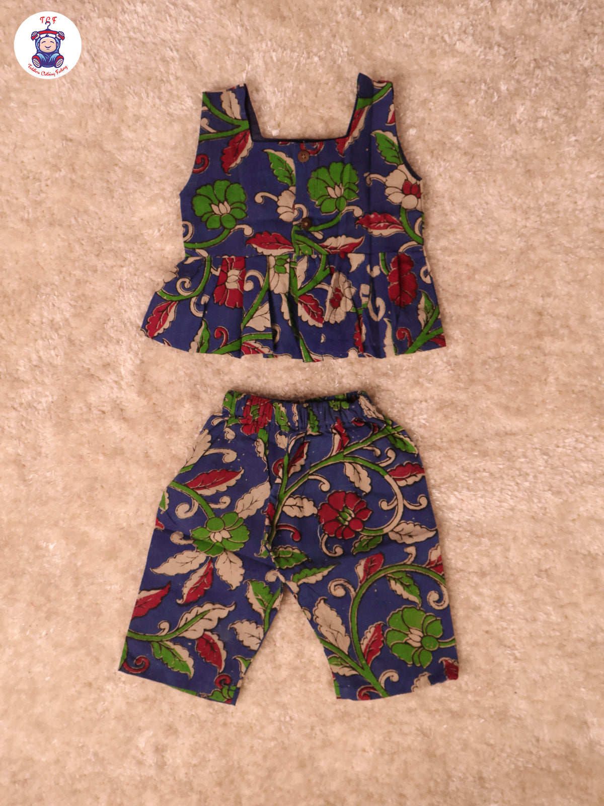 Blue Floral Printed - Kalamkari Co-ords Sets