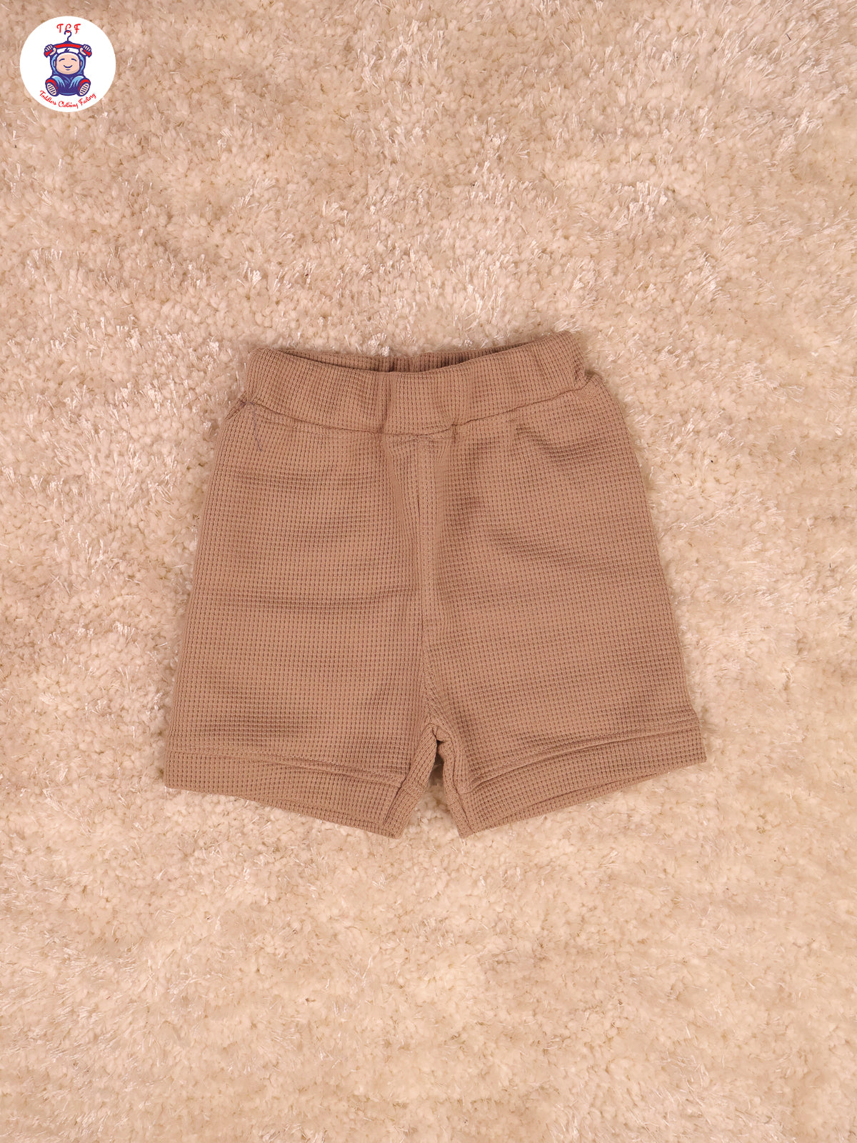 Light Brown - Teddy Bear T-Shirts With Shorts