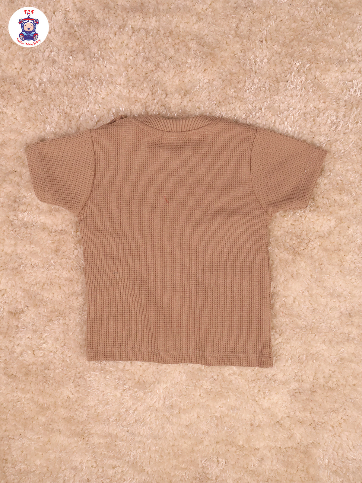 Light Brown - Teddy Bear T-Shirts With Shorts