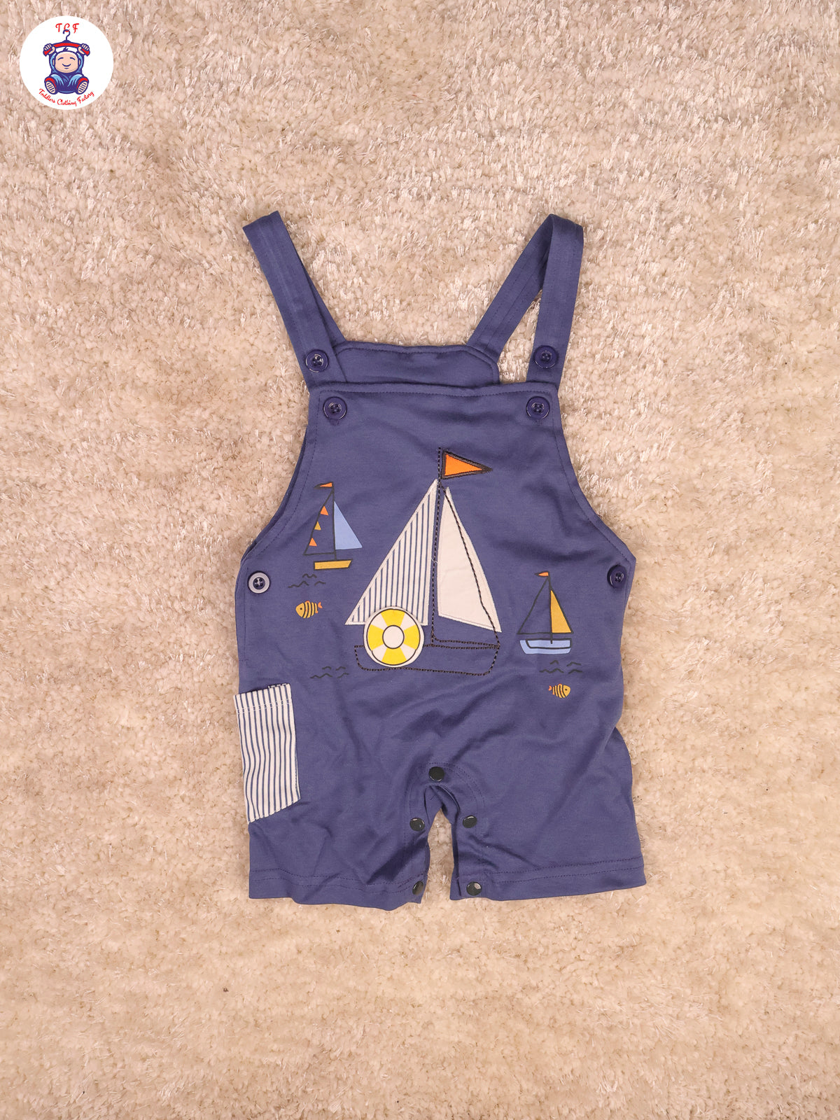White & Navy Blue - Boat Jumpsuits