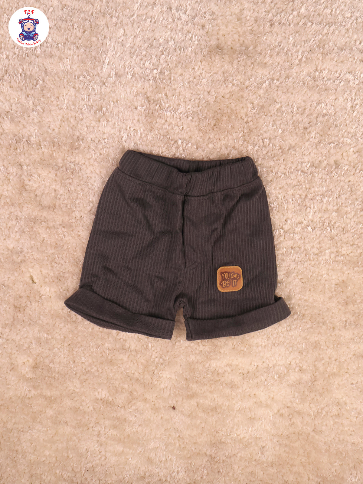 Grey - Happy Teddy Bear T-Shirts With Shorts