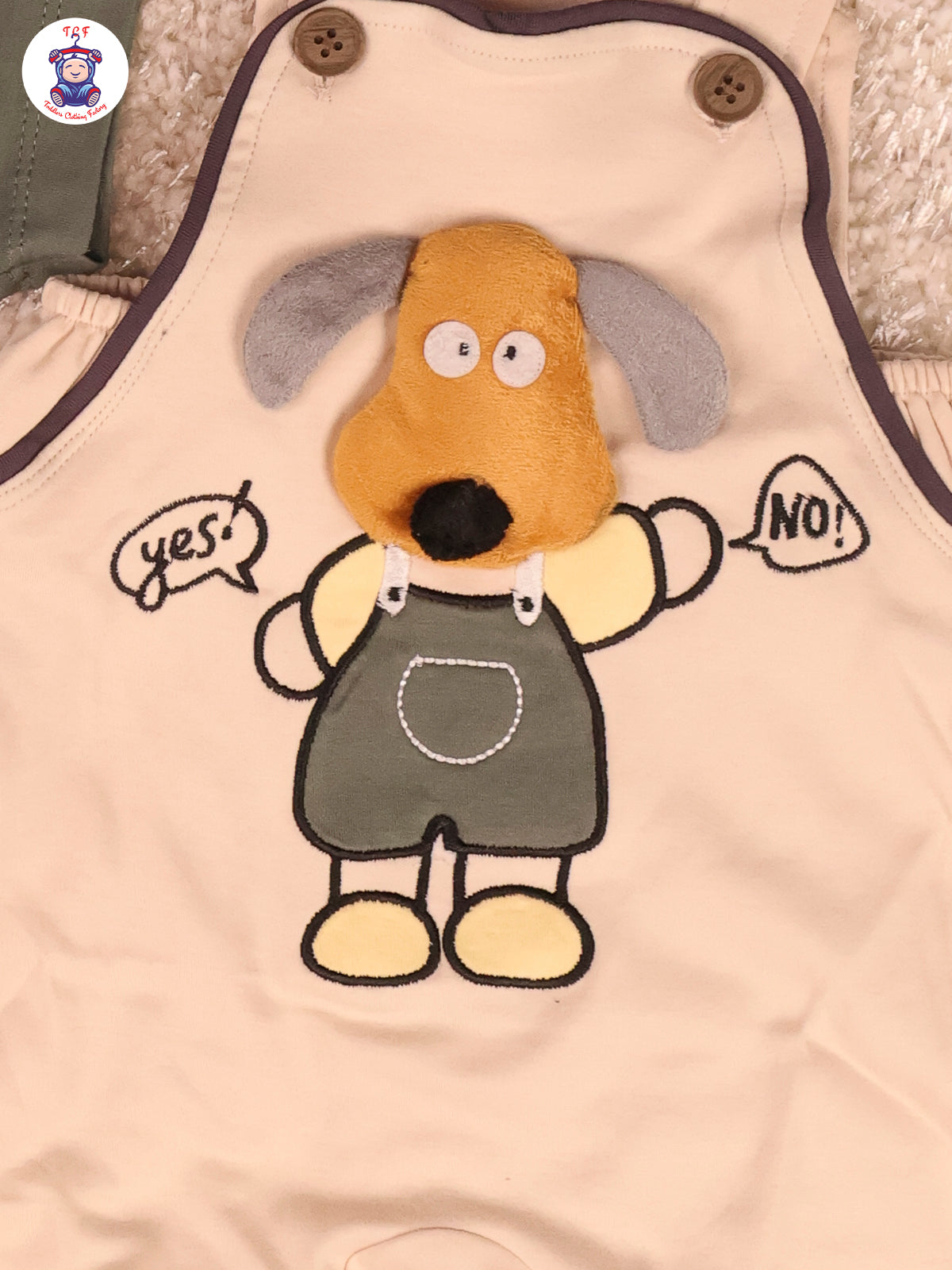 Green & Cream - Dog Jumpsuit
