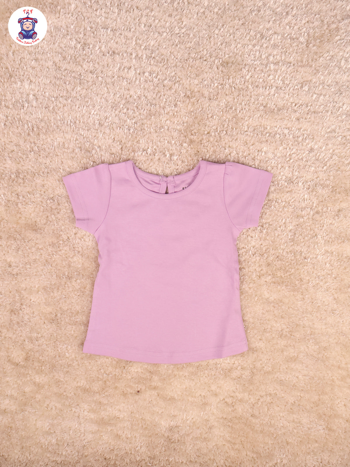 Lavender Floral - Girls Frocks With T-Shirt