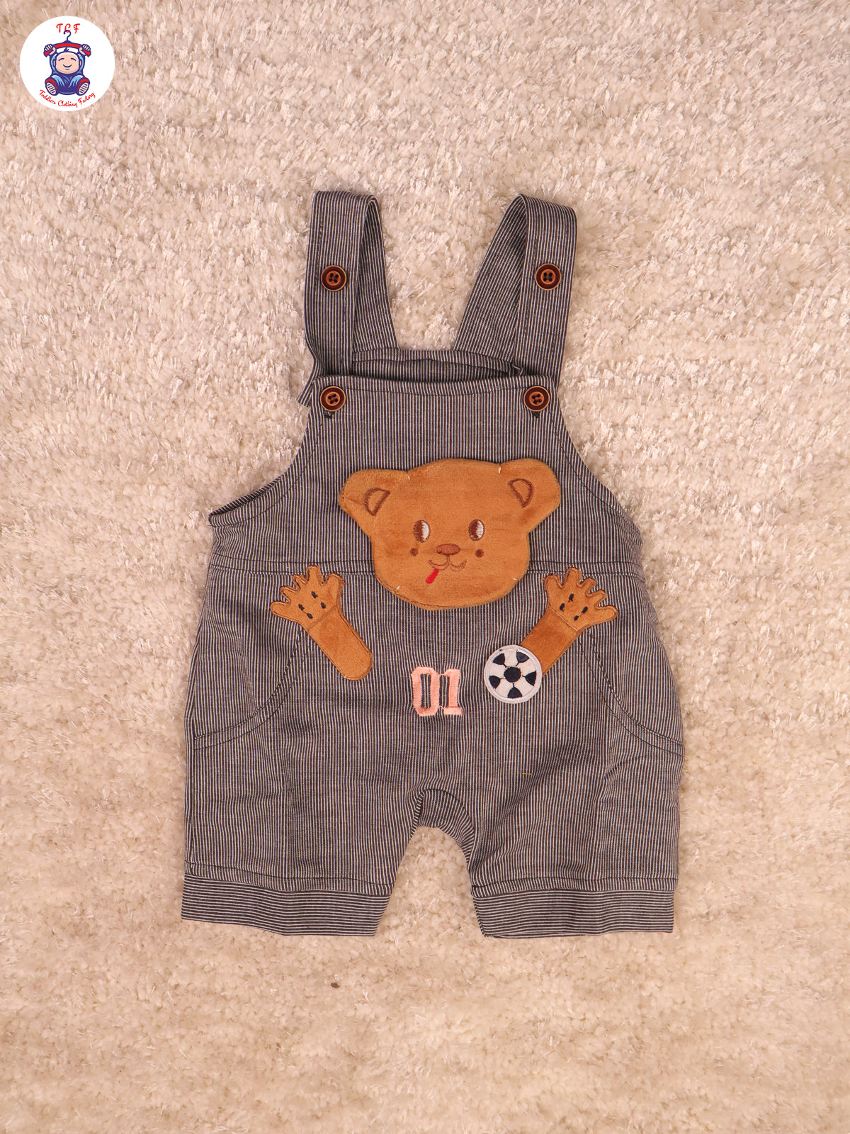 Pink & Grey - Brown Teddy Jumpsuits