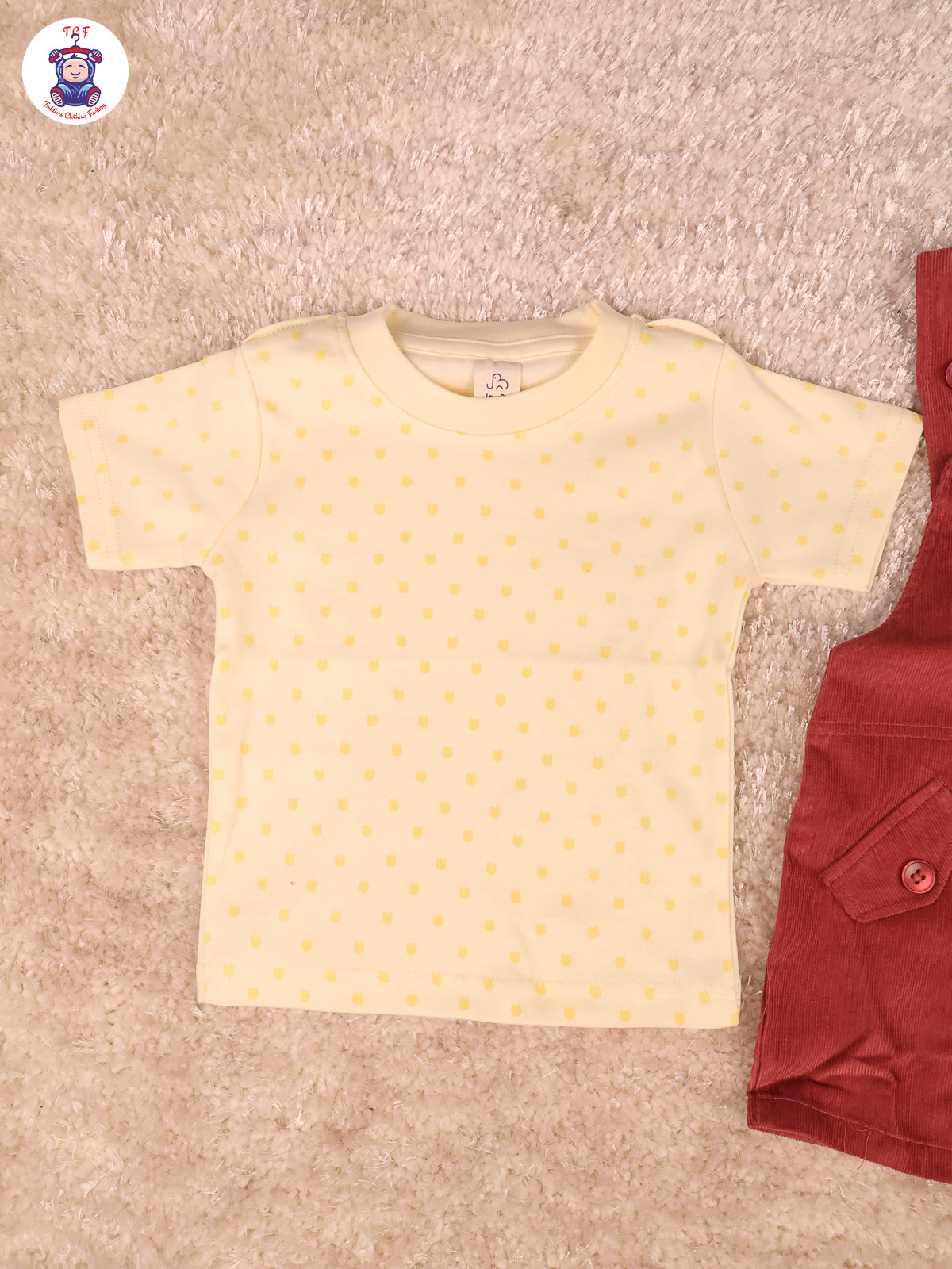 Maroon & Sandal Dungaree