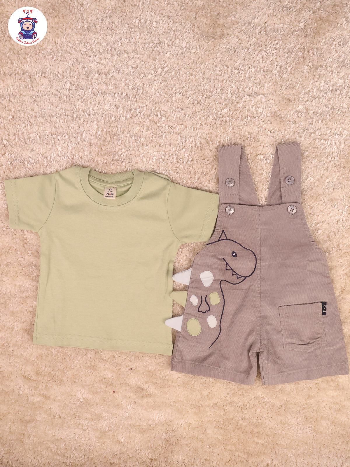 Green & Grey - Dinosaur Jumpsuits