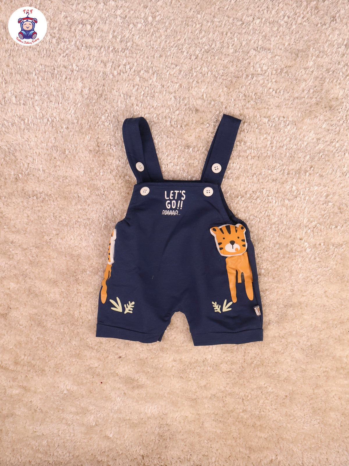 White & Navy Blue - Tiger Jumpsuits