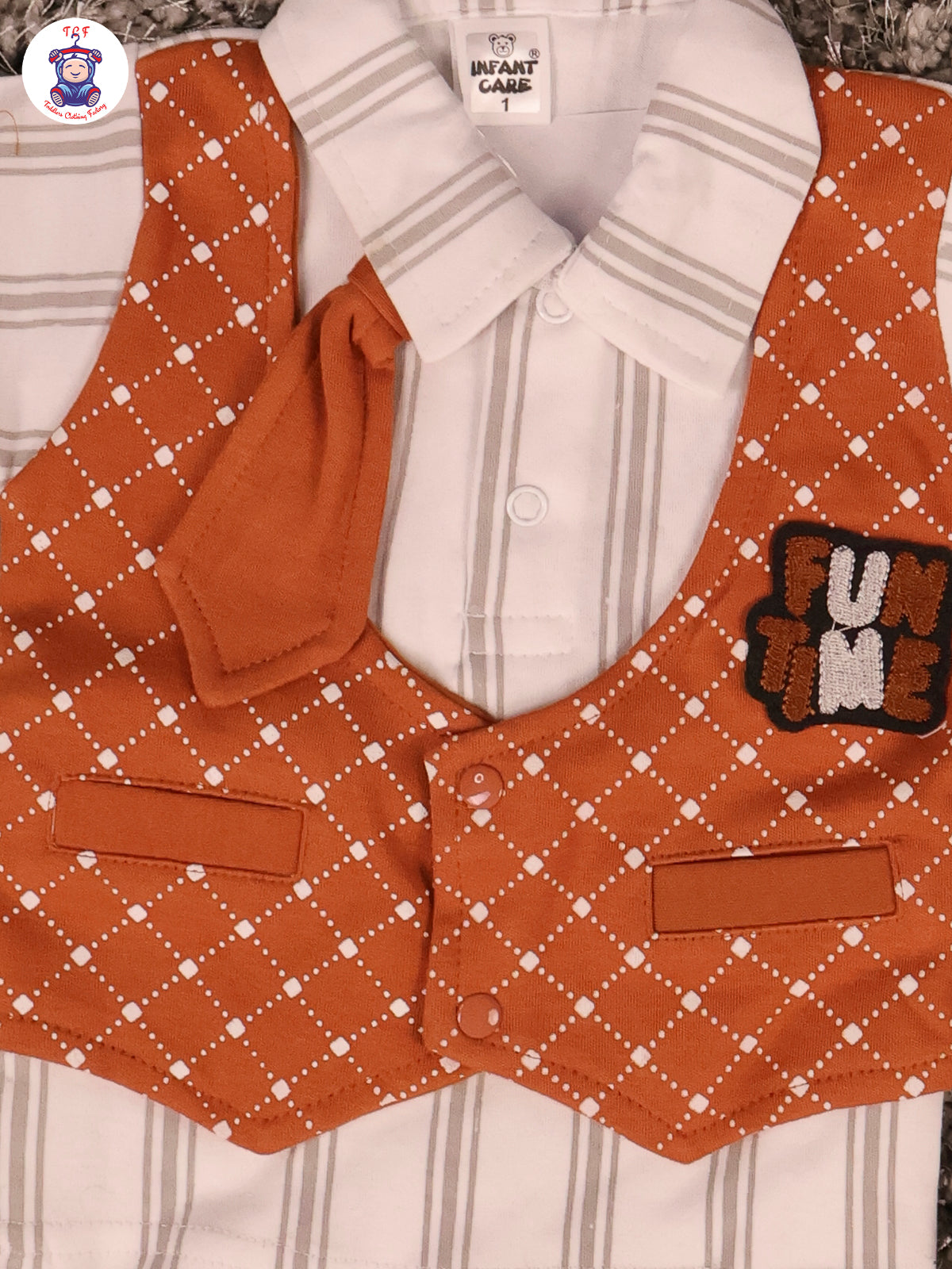 Brown - Collor T-Shirts & Shorts With Jacket & Tie