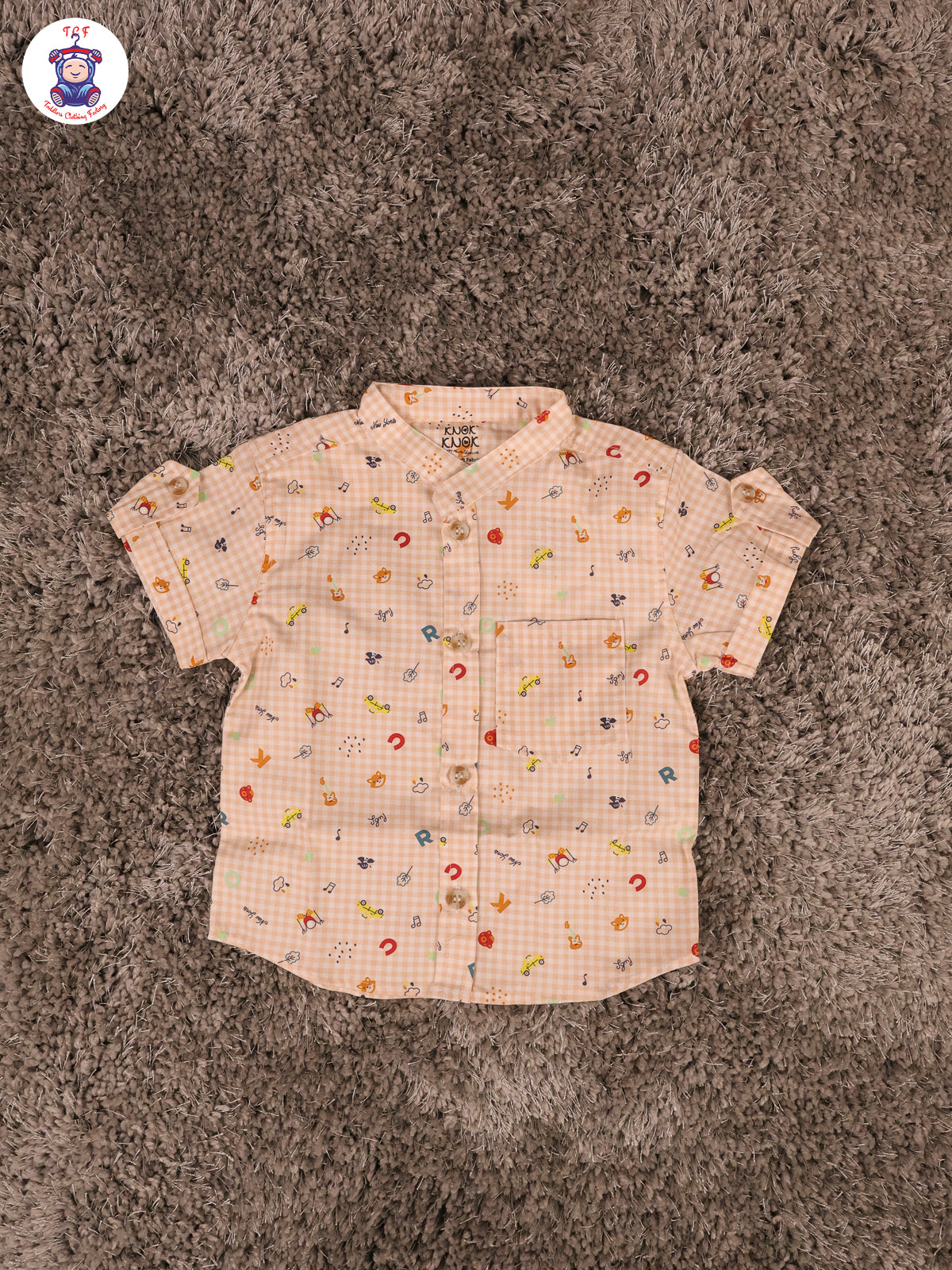 Light Brown - Boys Shirts & Shorts