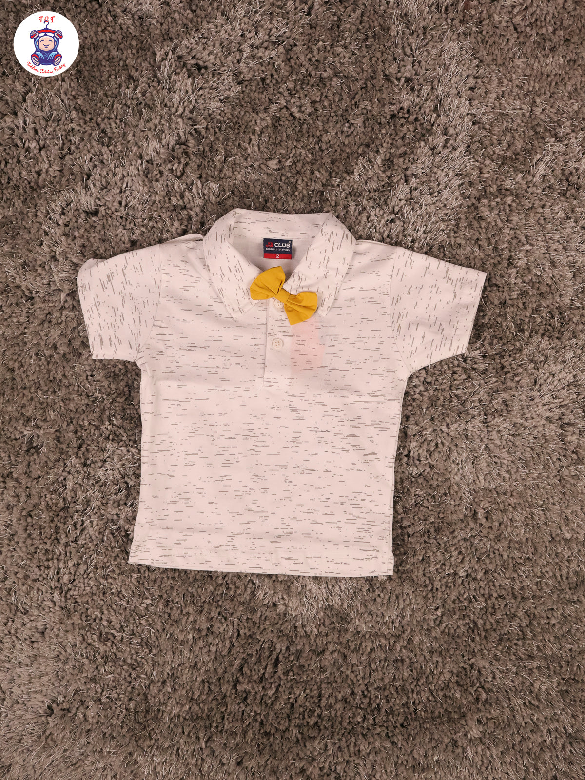 White & Yellow - Collor Shirts With Bow Jumpsuits