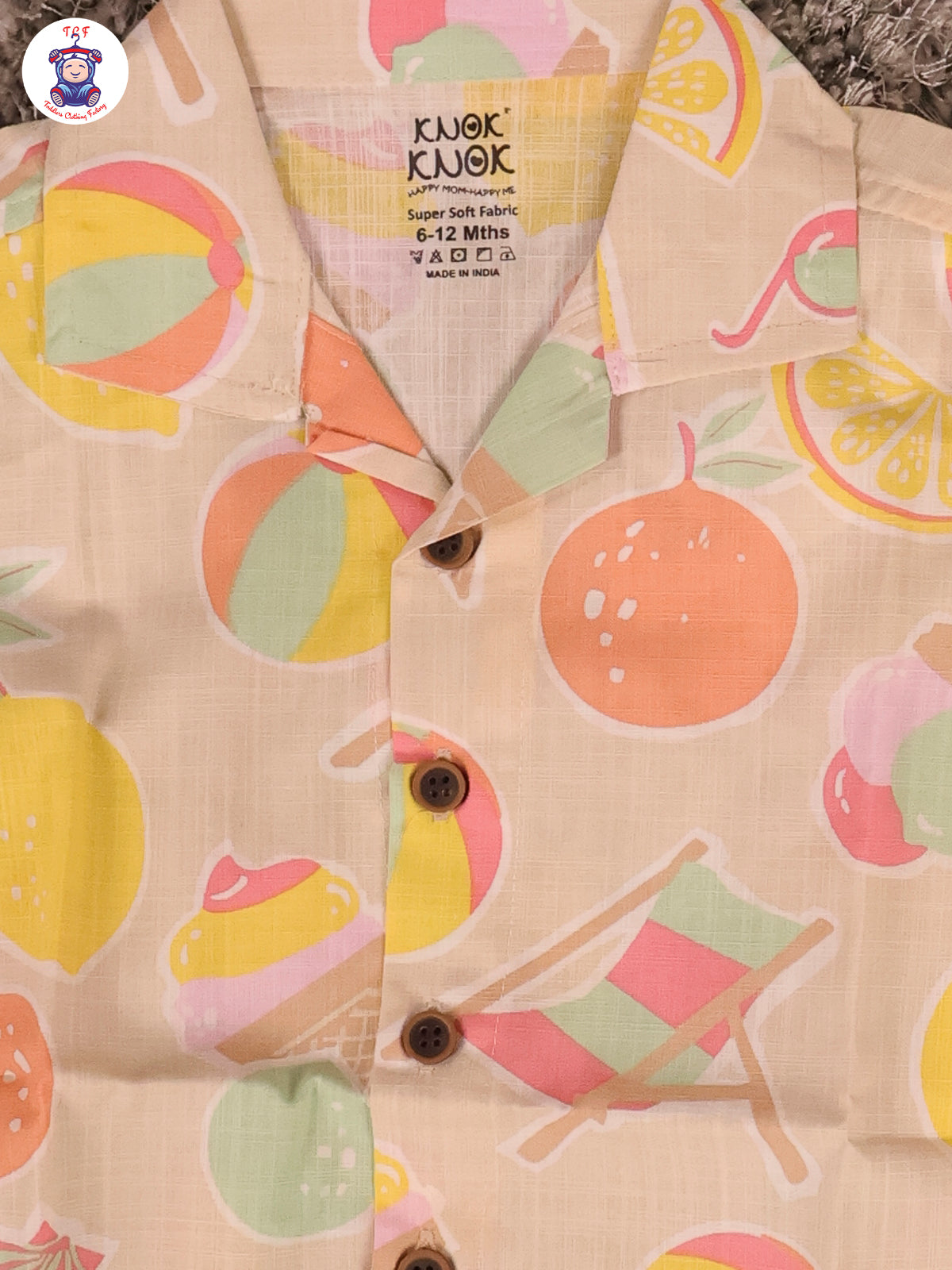 Cream Fruits - Boys Shirts & Shorts