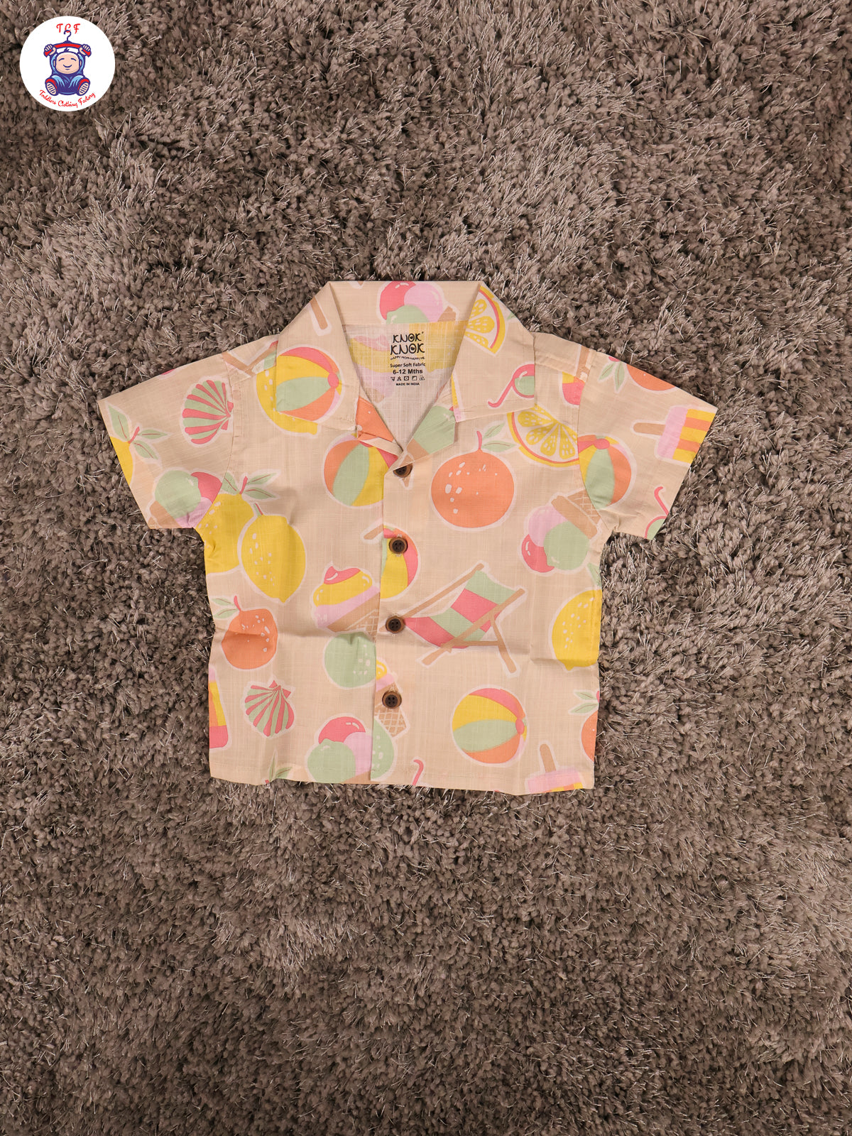 Cream Fruits - Boys Shirts & Shorts